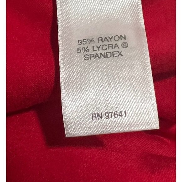 J Jill Sz XS Red Wearever Pleated Jersey Knit Sleeveless Shift Dress Stretch - Picture 7 of 9